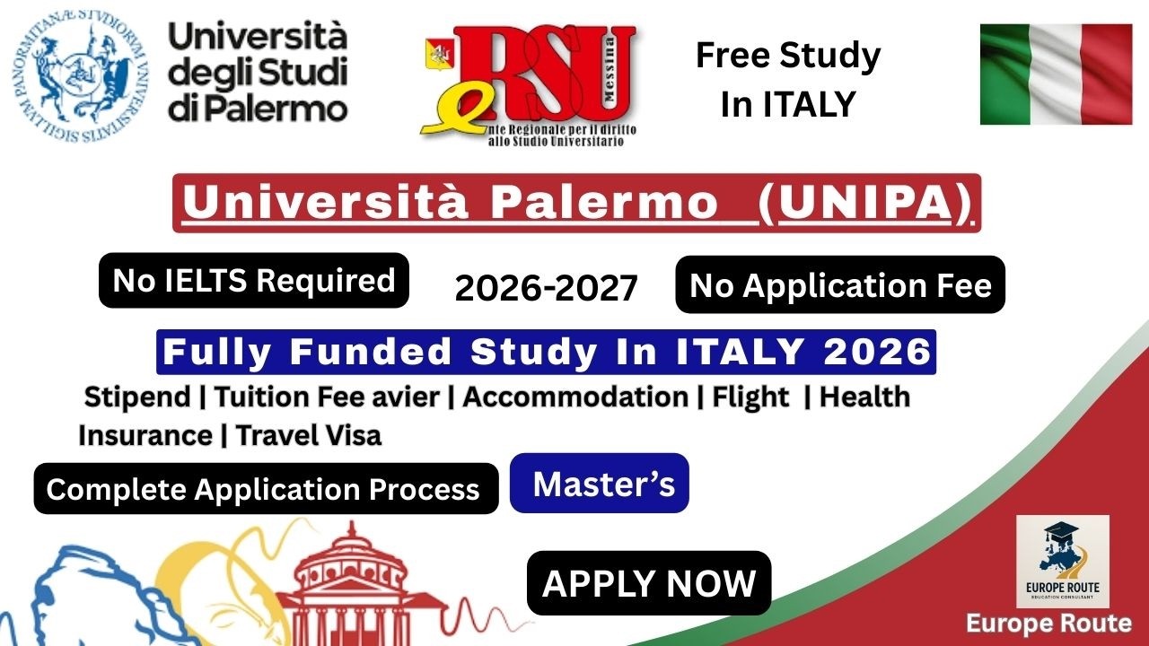 Study in Italy 🇮🇹 2026 | University of Palermo 2026-27 | Fully funded Scholarships for Students