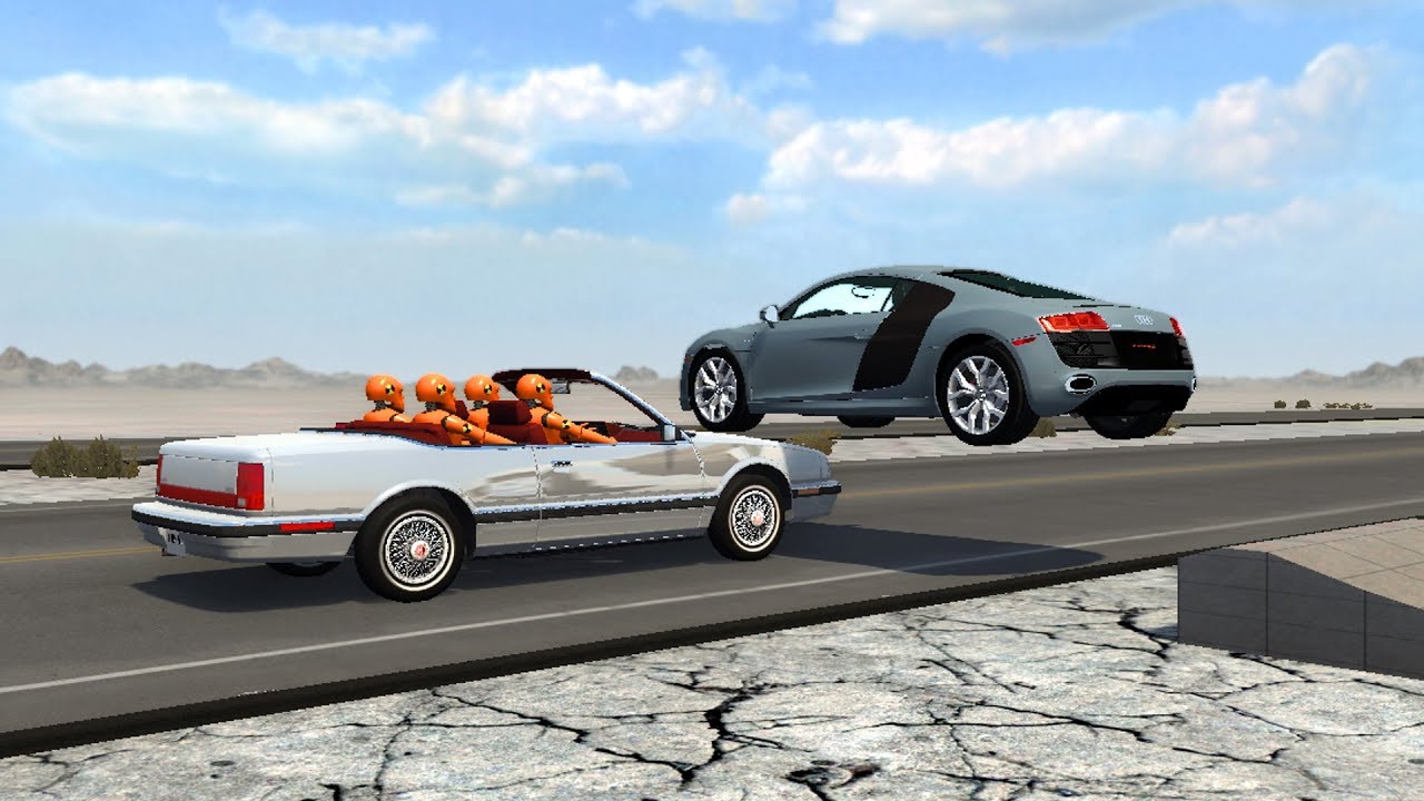 Beamng drive - Millimetric close calls 2