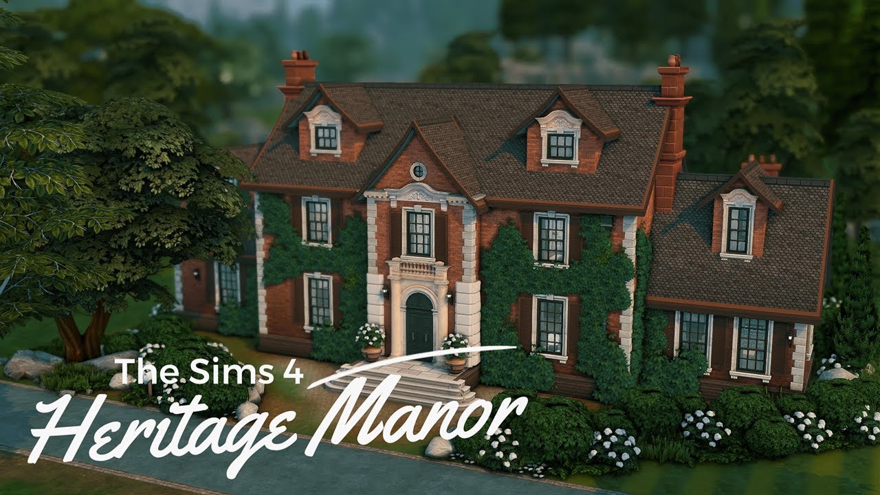 Историческая усадьба 🌿 | Строительство The Sims 4 CC — Часть 1