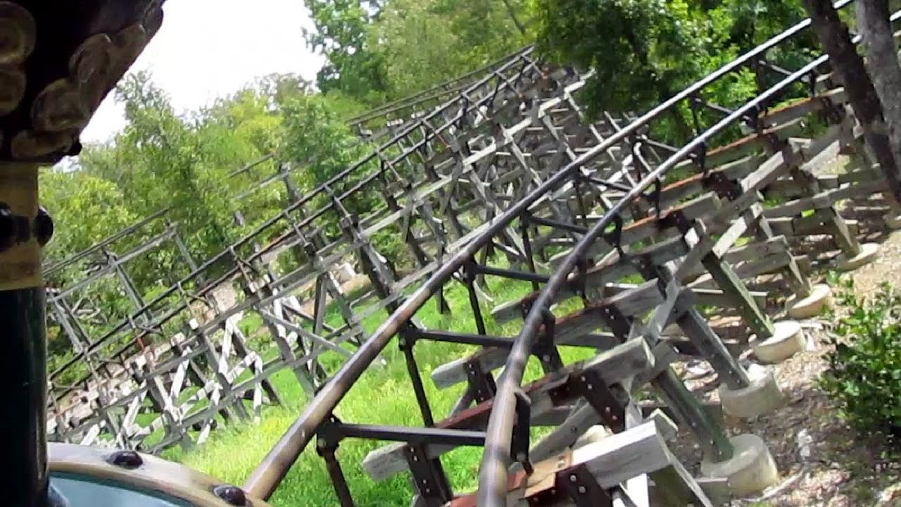 Big Bad John front seat on-ride HD POV Magic Springs & Crystal Falls