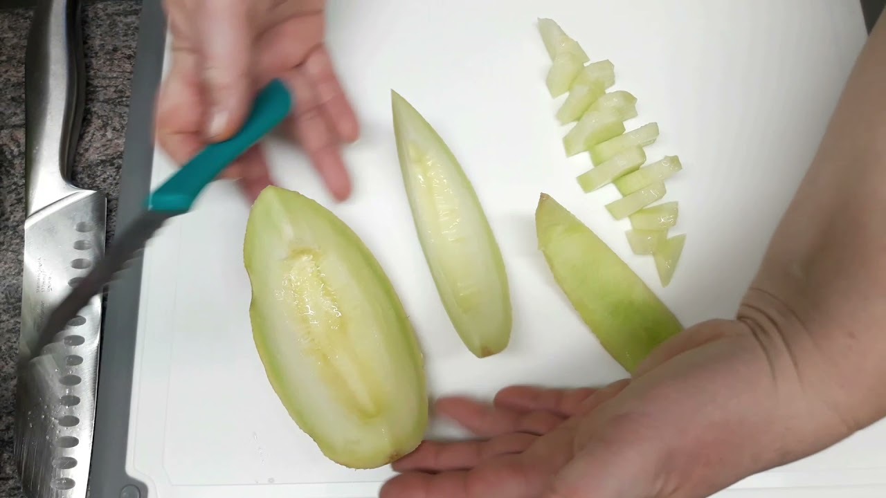 Galia Melone dekorativ gestalten