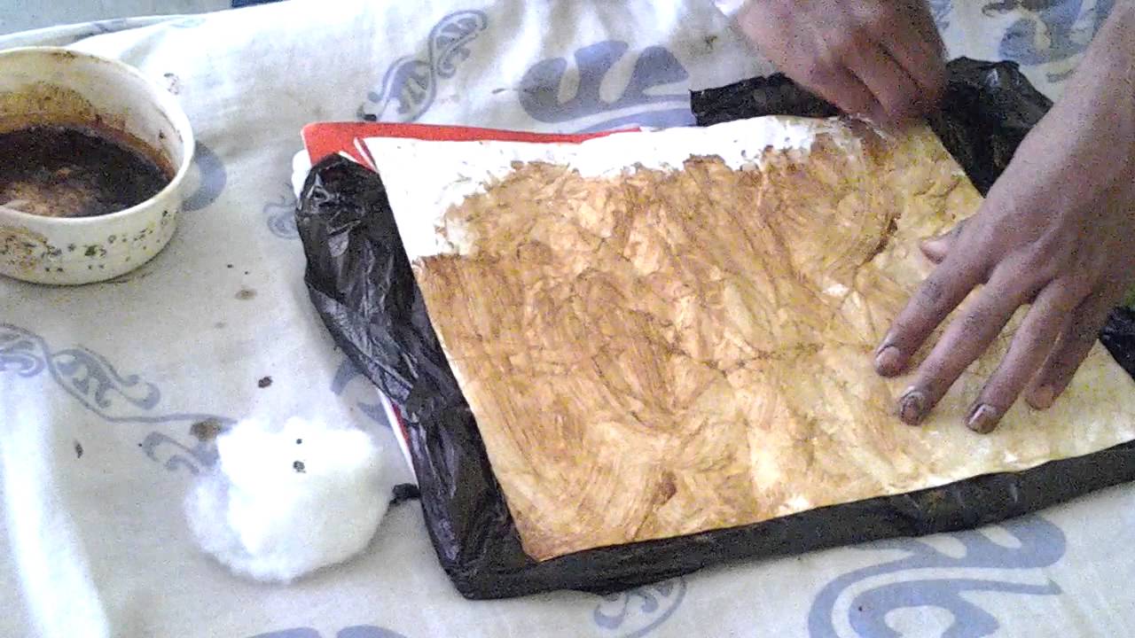 Como hacer una hoja antigua con cafe y cartulina