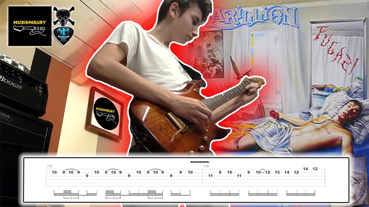 Marillion - Incubus (Solo With Tabs) [Guitar Cover Tutorial By MusiKmaury]