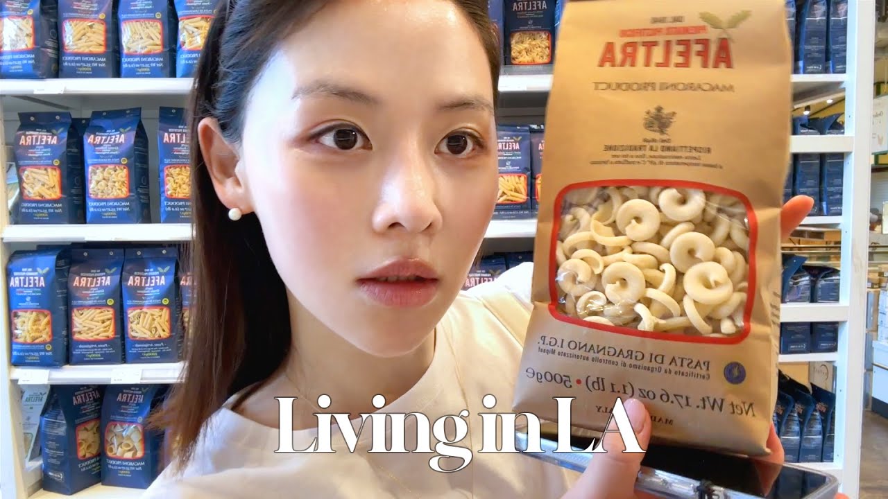 요리는 젬병이지만 신기한 식재료 탐방에 진심🧀🥚🫒 LA 이탈리, 와인샵 투어 vlog🛒