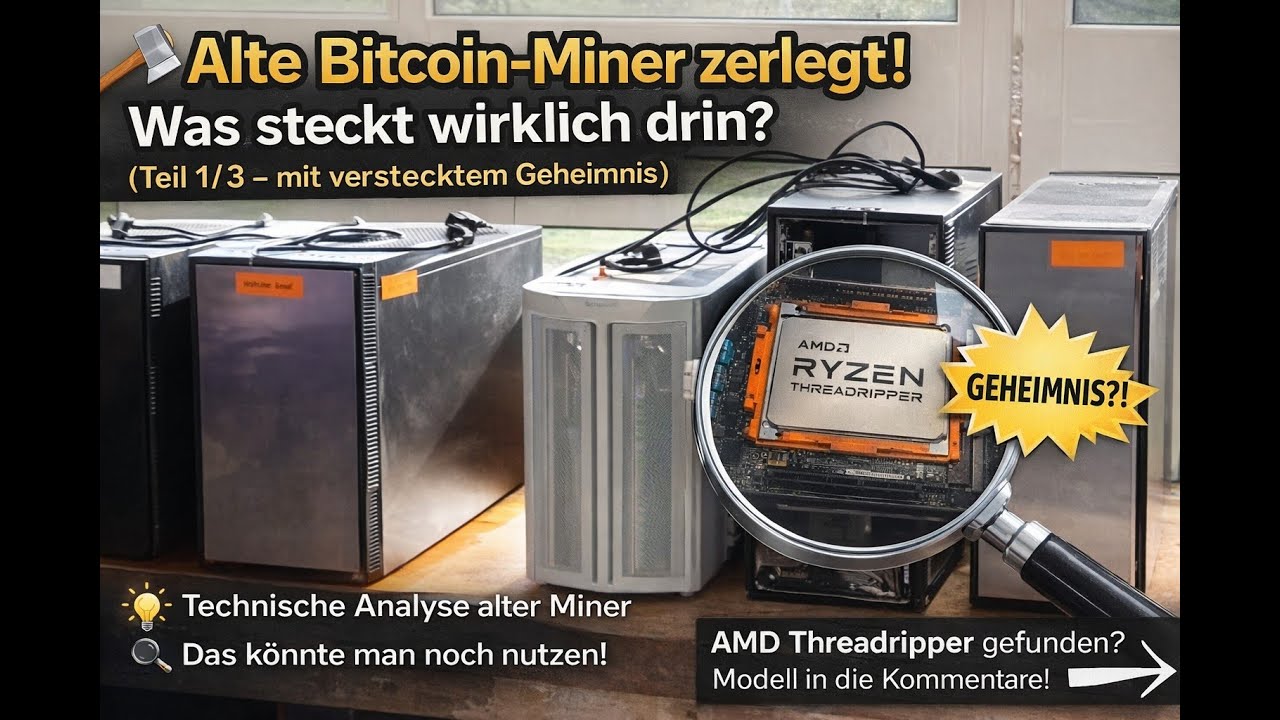 Alte Bitcoin-Miner zerlegt! Was steckt wirklich drin? (Teil 1/3 – mit verstecktem Geheimnis)
