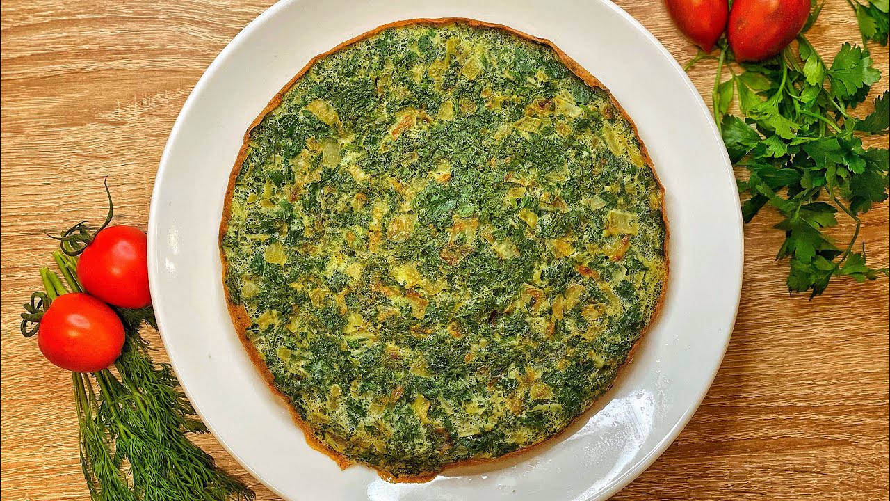 Персидский овощной омлет куку сабджи