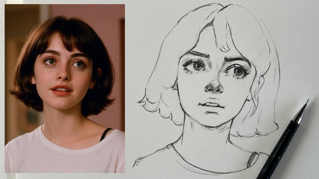 How To Draw a Cute Girl Calm and Goooo
