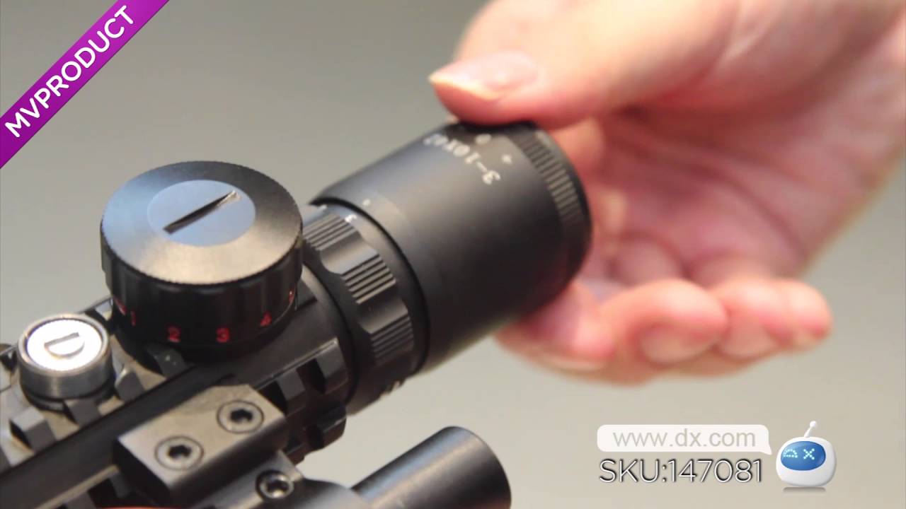 DX:3~10*42E 532nm Red/Green Sight Laser Scope for 20mm Rail Gun