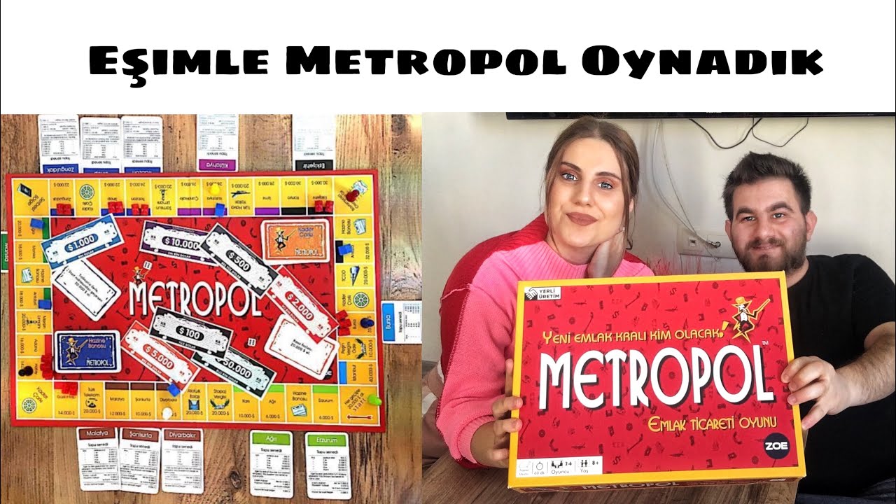 Metropol Nasıl Oynanır ? Eşimle Metropol Oynadık Emlak Ticaret Oyunu | Karantina Günleri