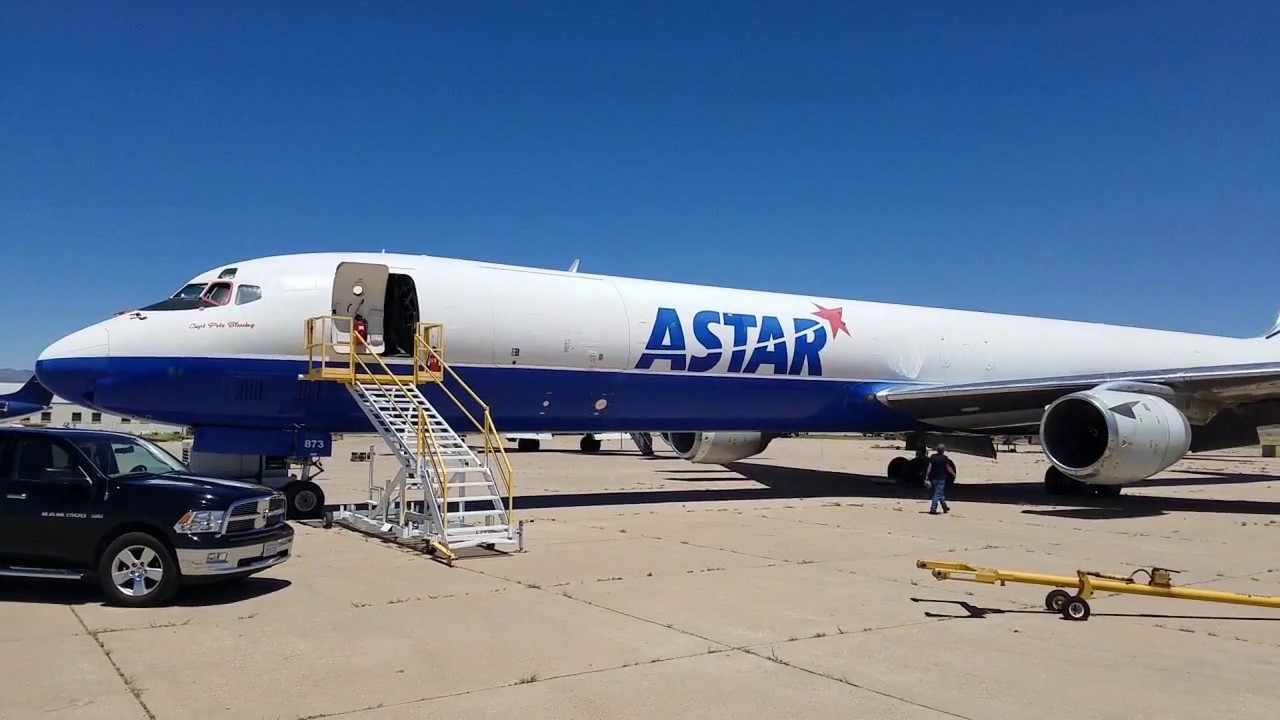 N873SJ - Skybus Jet Cargo DC-8-73F reactivation - Kingman, AZ