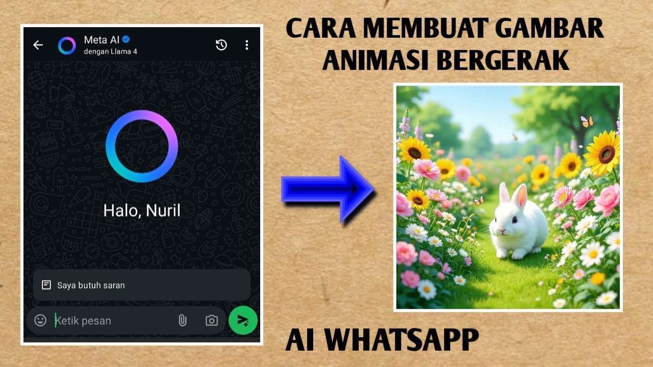 Cara Membuat Gambar Animasi Bergerak di Meta AI WhatsApp
