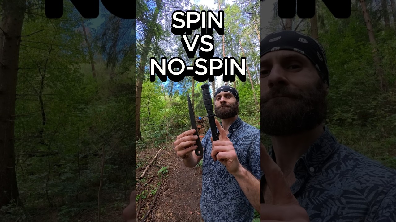 SPIN VS NO-SPIN Knife Throwing