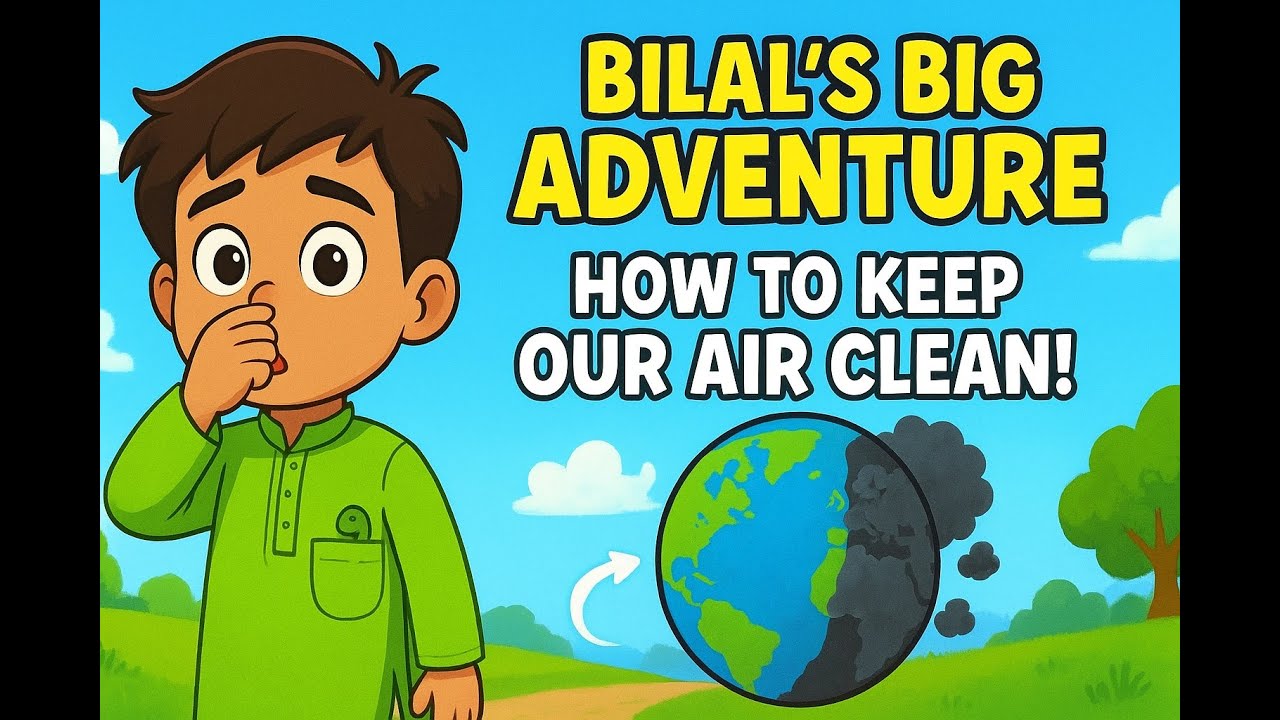Bilal’s Big Adventure: How Kids Can Keep Our Air Clean!  | Fun Learning for Kids