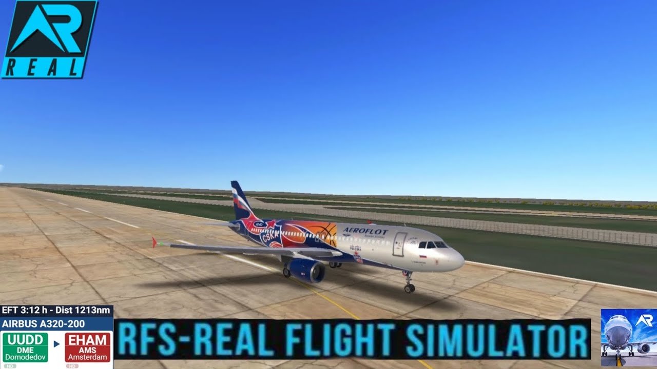 RFS-Real Flight Simulator - Moscow To Amsterdam || A320-200 || FullFlight || FullHD || JokerGaming