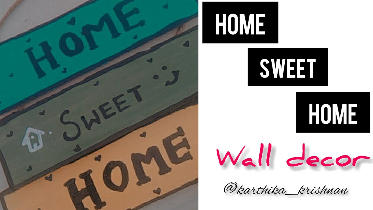 Wall hanging |wall decor |home sweet home |painting