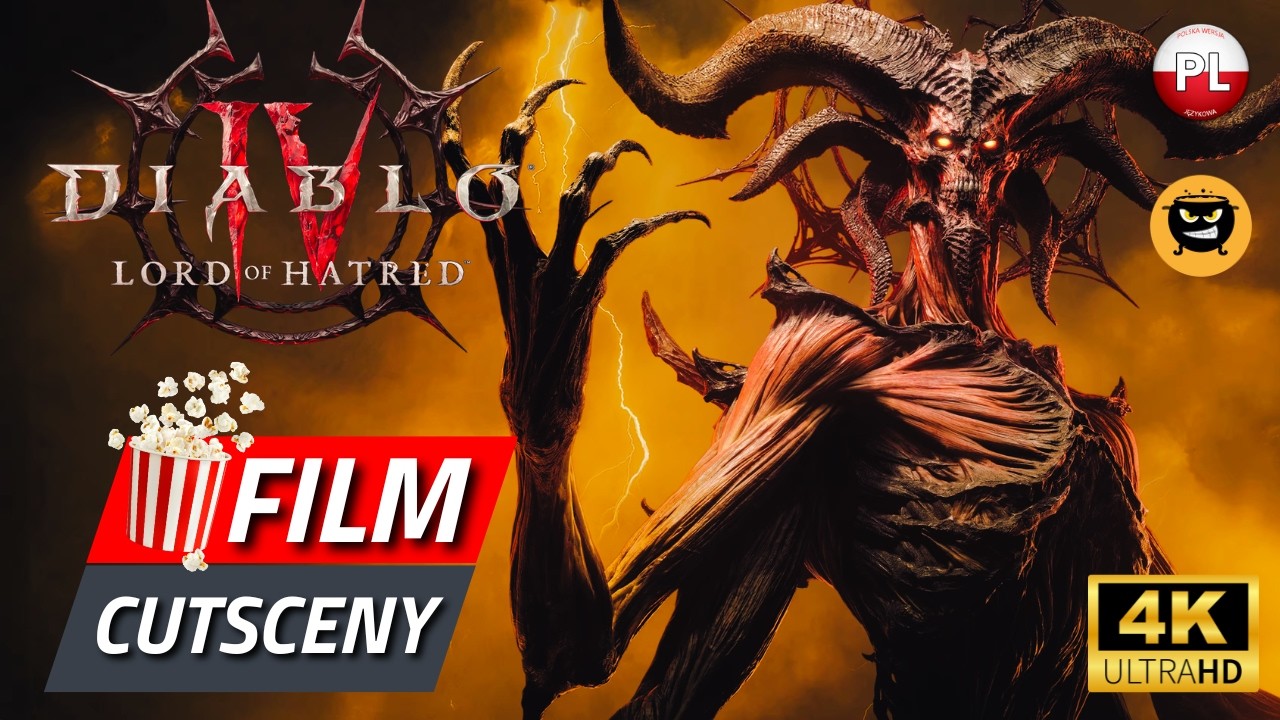 DIABLO IV PL 😈 LORD OF HATRED 🎬 Cały Film 🎬 Cutscenki 🎬 Filmowe Przerywniki