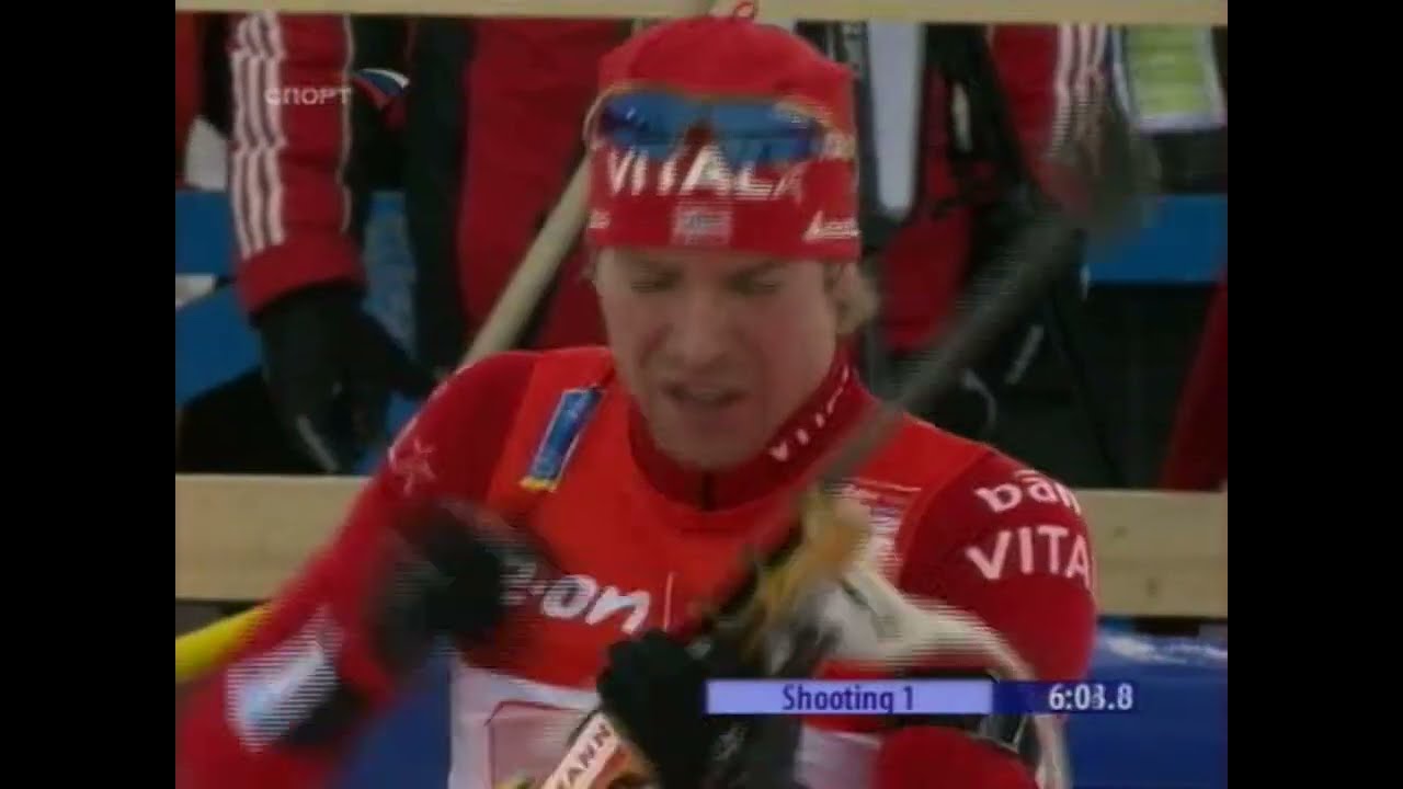 БИАТЛОН. ЧМ 2008. Эстерсунд (Швеция). Мужчины. Эстафета 4 x 7,5 км. (Спорт). 16.02.2008. 720p.