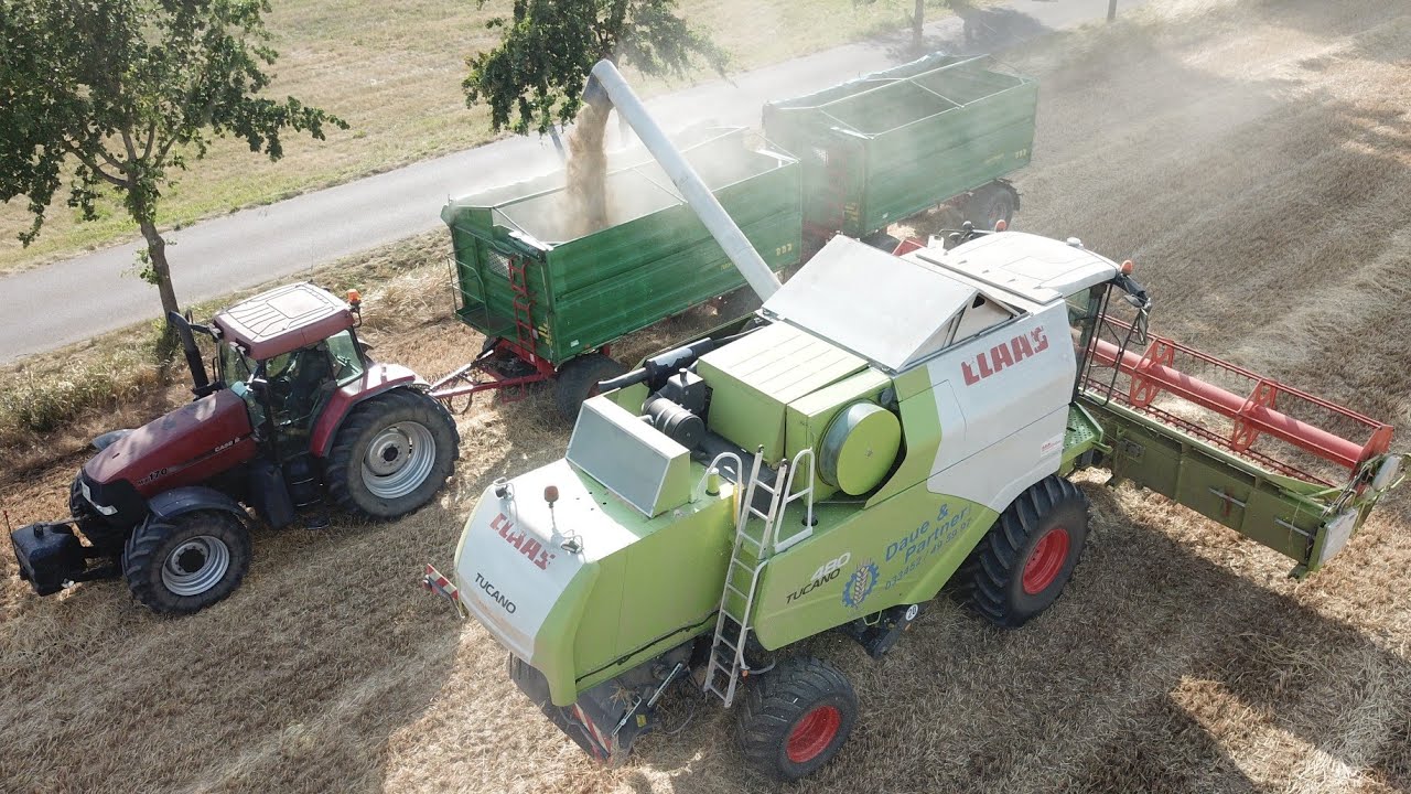 Claas Tucano 480+New Holland CR 9090 - Wintergerste dreschen//LU Daue&Partner