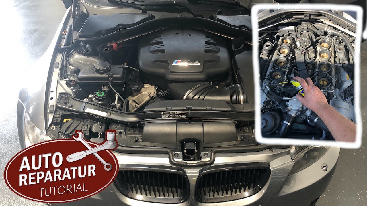 BMW M3 E9X S65B40 Wartung Drosselklappe | Drosselklappengestänge schmieren (Tutorial)