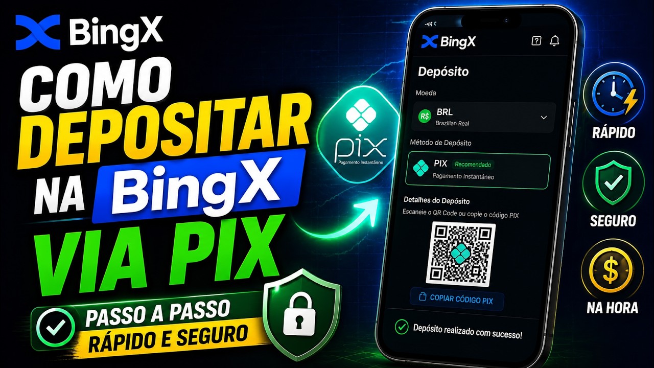 Quer depositar na BingX? Aprenda o m&eacute;todo mais r&aacute;pido (PIX) | COMO DEPOSITAR PIX BINGX