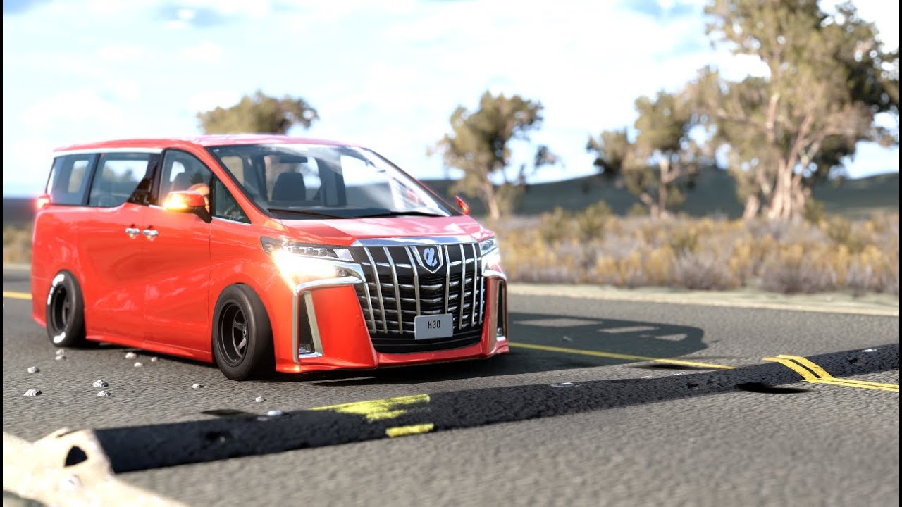 Mobil vs Speedbump #6 - BeamNG Drive