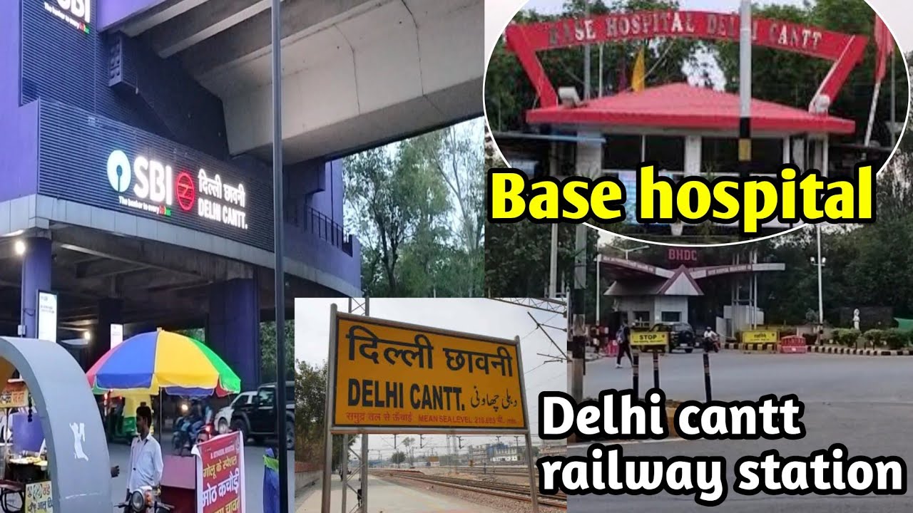 Delhi cantt metro🚇 station & Base hospital route| Delhi cantonment railway station 🚉 route