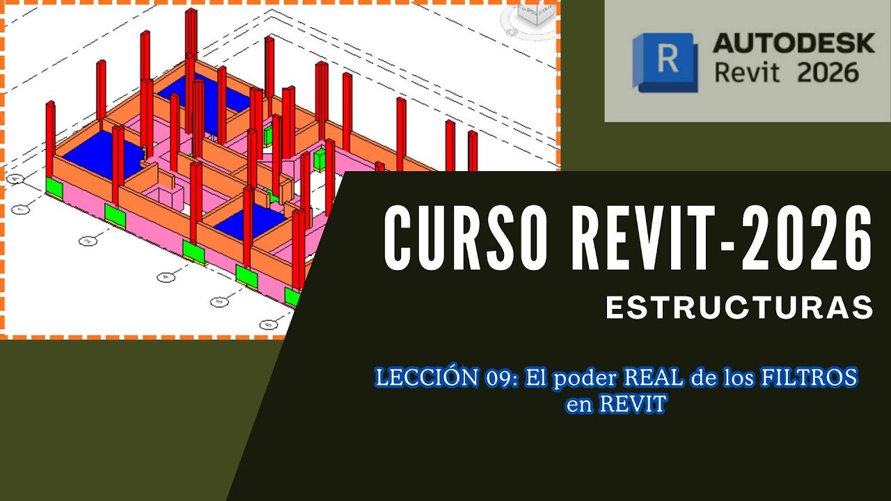 09. Revit Estructuras: ¿Cómo usar filtros en Revit para diferenciar elementos de la misma categoría?