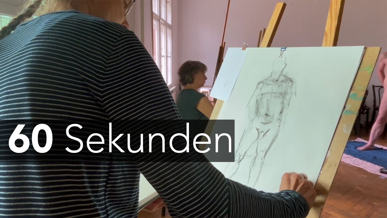 60   Sekunden - Aktzeichnen nach Modell / Workshop mit Sandra Rienäcker