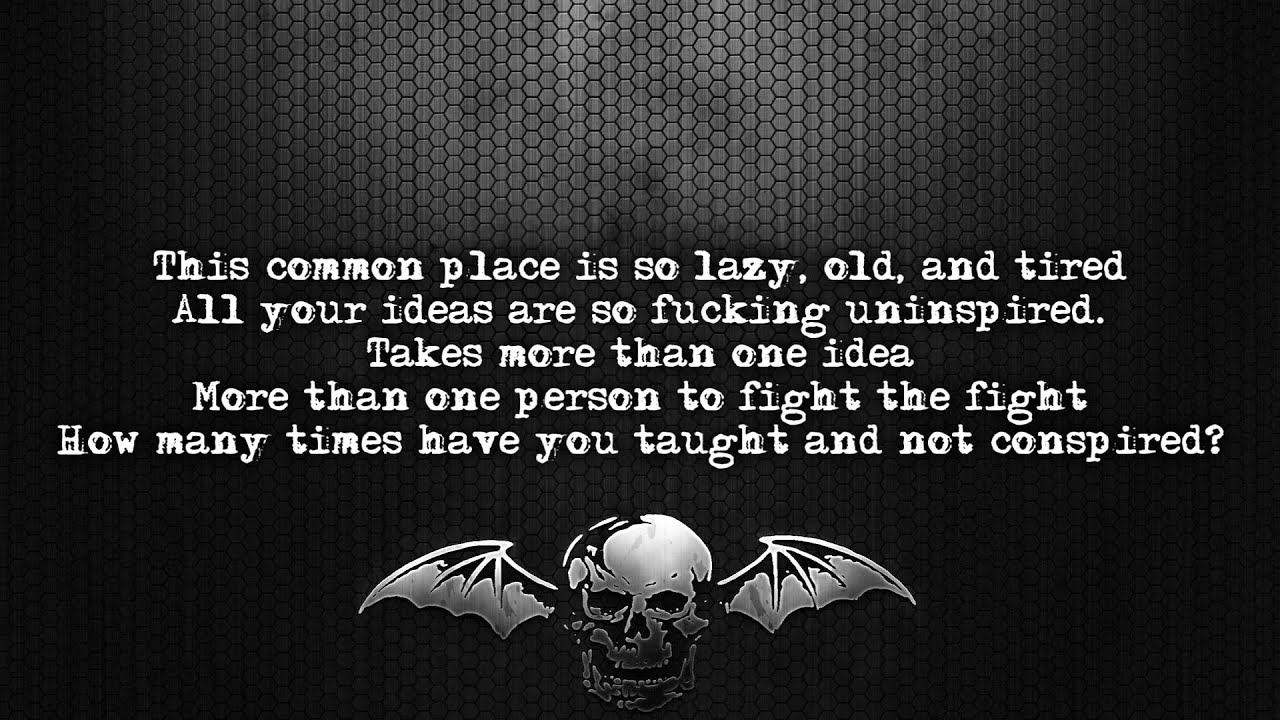 Avenged Sevenfold - The Fight [Lyrics on screen] [Full HD]