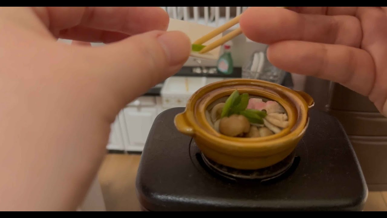 食べれる鍋やきうどん Miniature Nabeyaki Udon