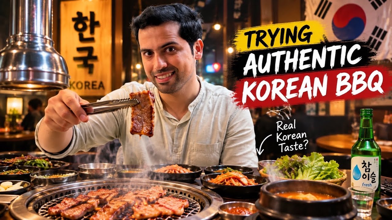 Trying the Authentic Korean Bbq 🍖 || Korean Food 🍱 