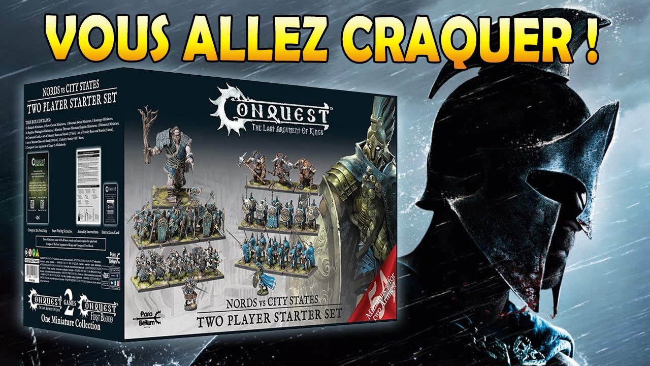 Unboxing Nouveau Starter CONQUEST v2.0 - Cité États VS Nords