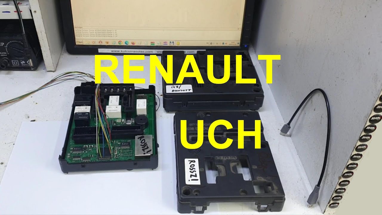 Renault UCH (indításgátló modul) adatok másolása