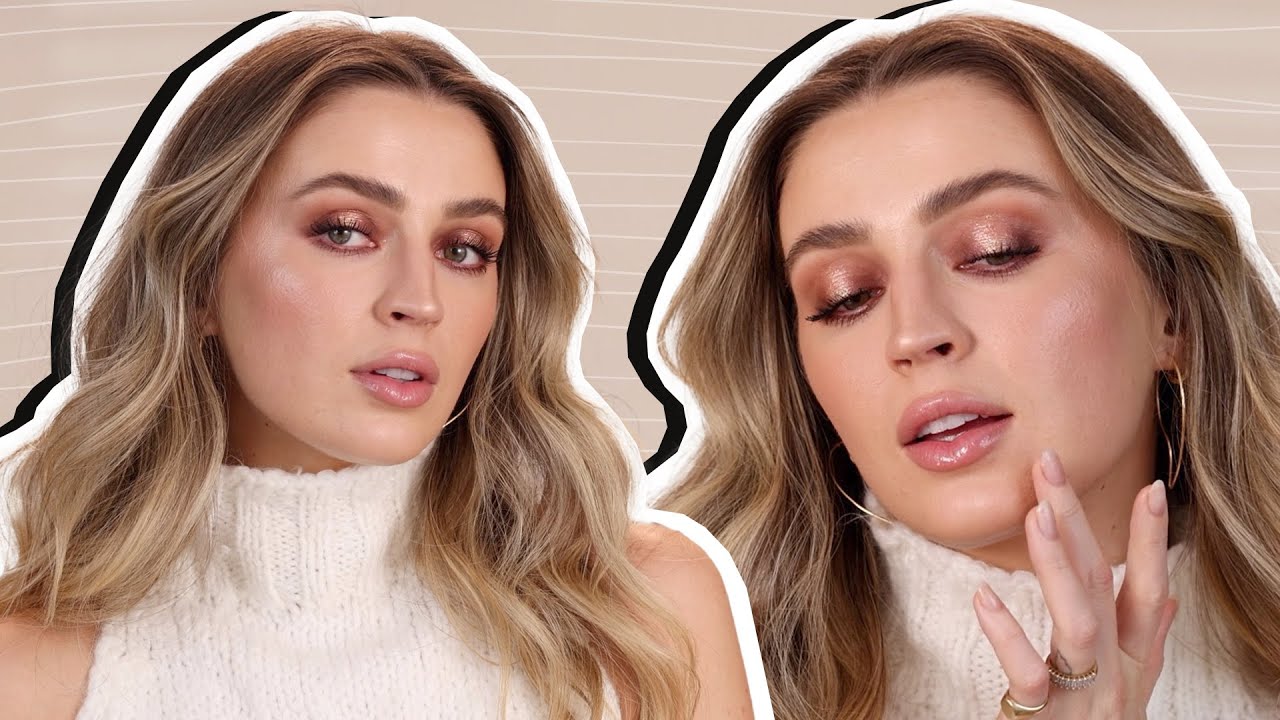 Rose Gold Holiday Makeup Look ✨