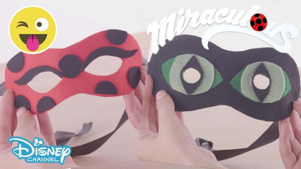 Miraculous Ladybug | Tutorial - Ladybug and Cat Noir's Mask 🐞 | Disney Channel UK