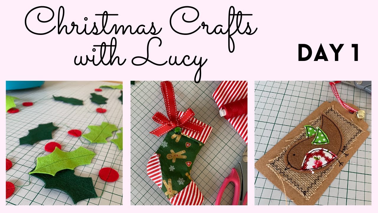 How to sew a mini Christmas stocking
