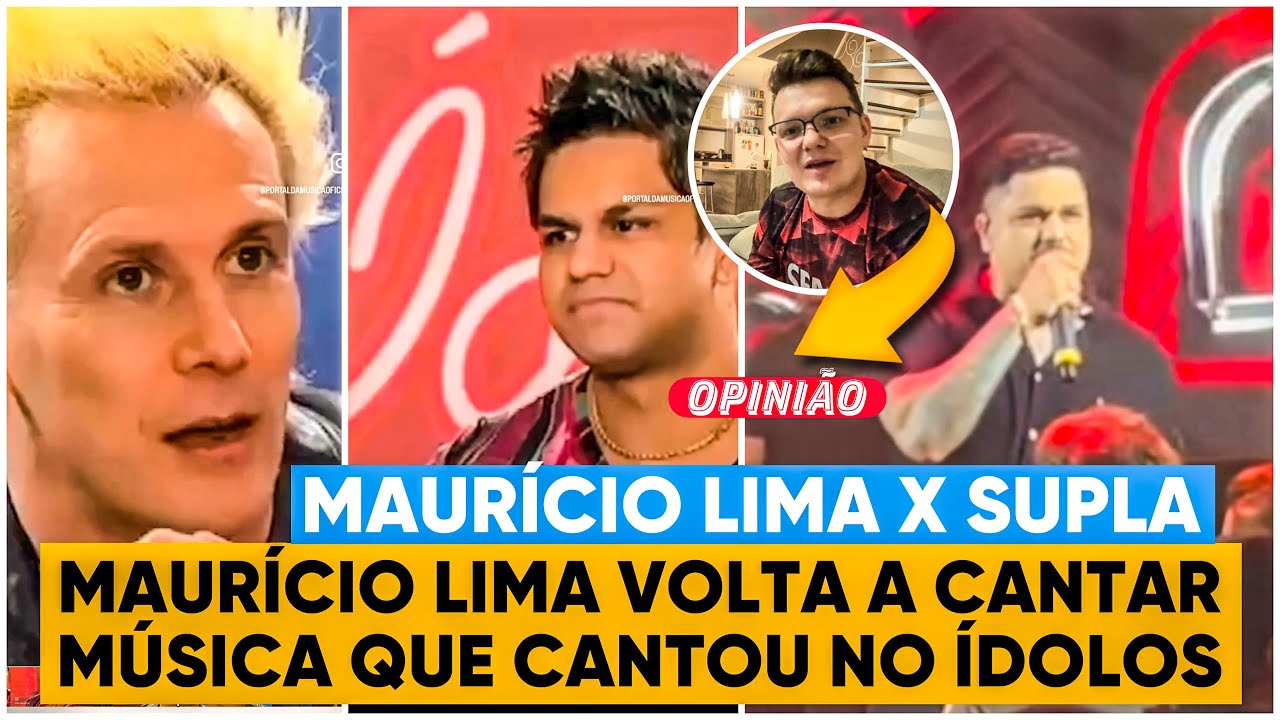 MAURÍCIO LIMA ( RAINHA MUSICAL) X SUPLA - Maurício  volta a cantar a música do Programa Ídolos