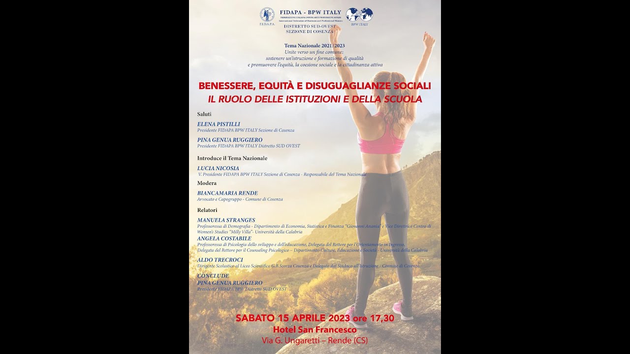 BENESSERE, EQUIT&Agrave; E DISUGUAGLIANZE SOCIALI