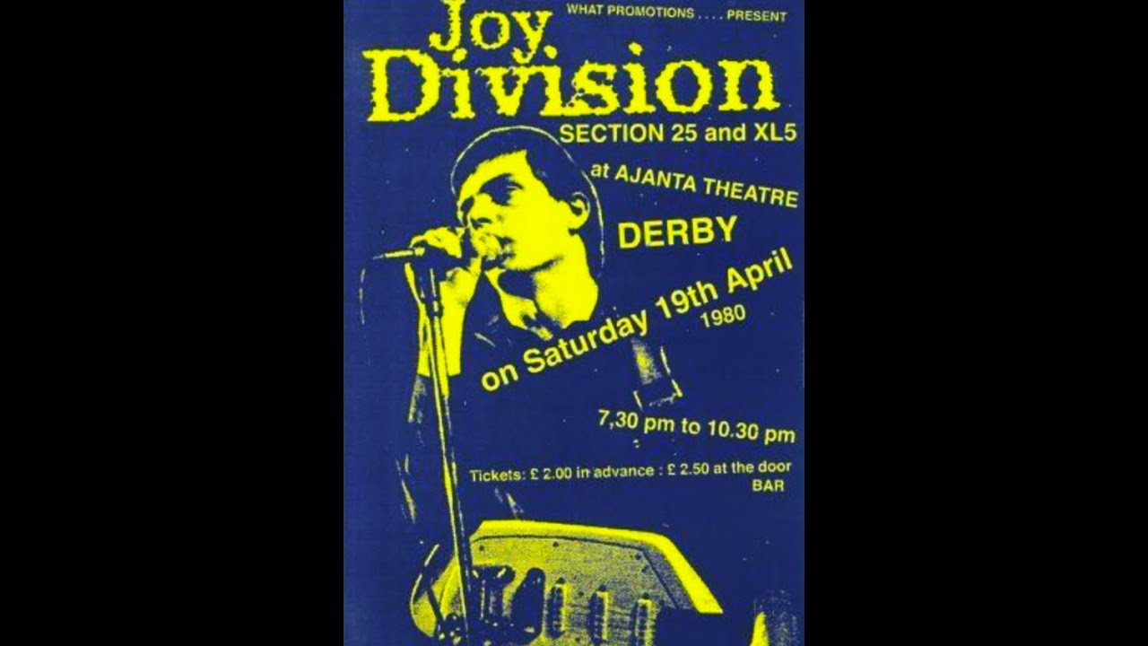 Joy Division - Dead Souls, live at Ajanta Cinema, Derby, 4/19/80. (Remastered)