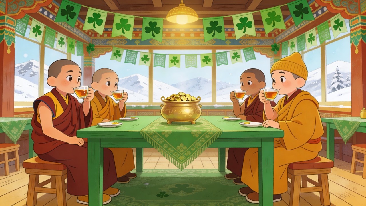 ☘️ St. Patrick’s Day Peaceful Room LIVE | Relaxing Meditation Music & Calm Tea Time Ambience