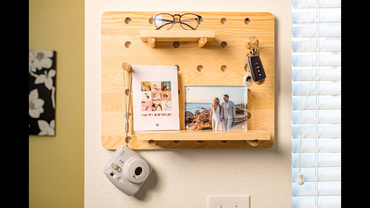 Modern Shopper Co. Pegboard Shelf