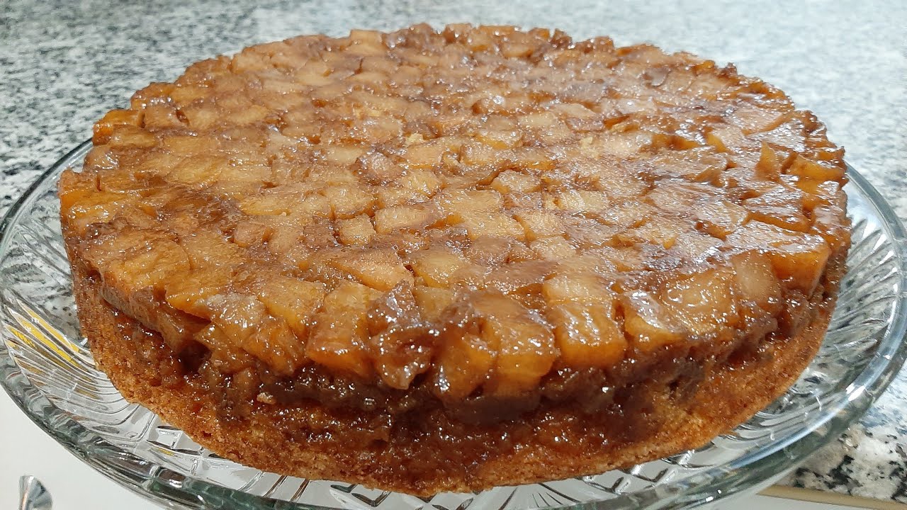 TORTA DE PERA CARAMELIZADA COM AÇÚCAR MASCAVO! BOLO SIMPLES, SUPER FÁCIL DE PERA. UMA DELÍCIA 🍐😋😍