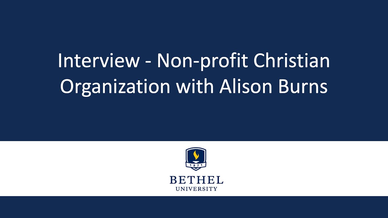 Non-profit Christian Organization with Alison Burns