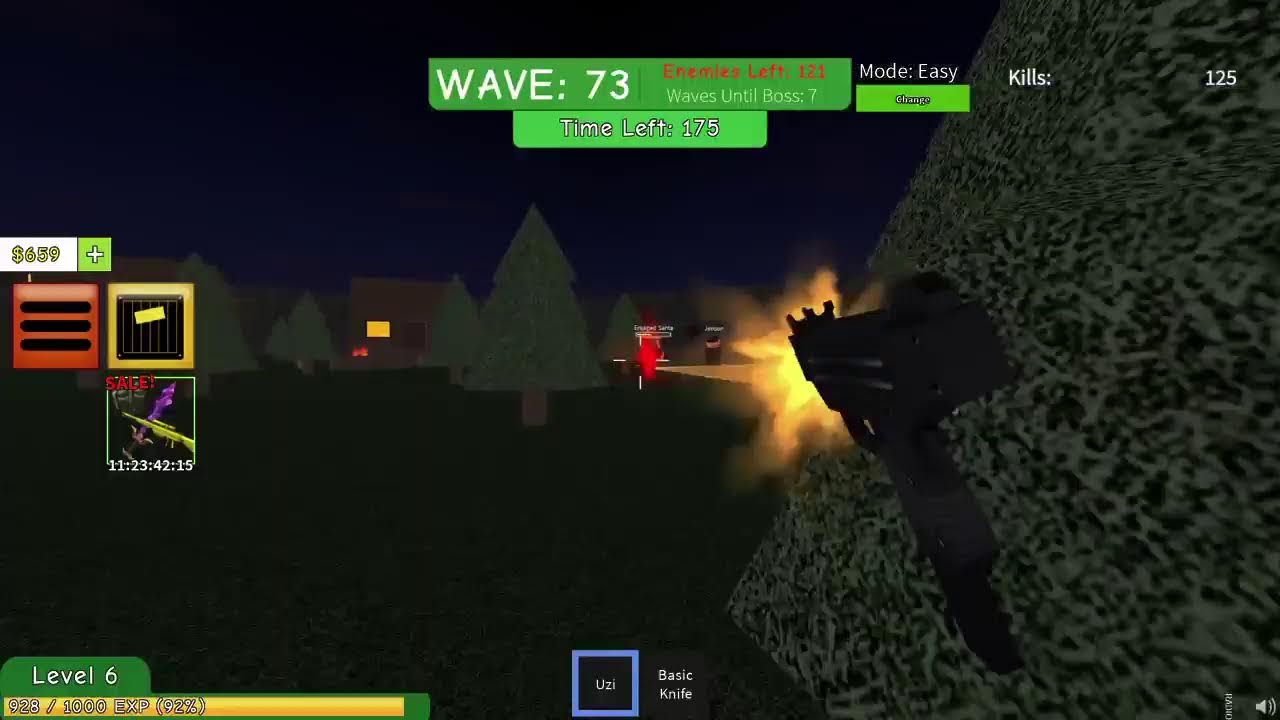 Zombie threats in Bloxvil City