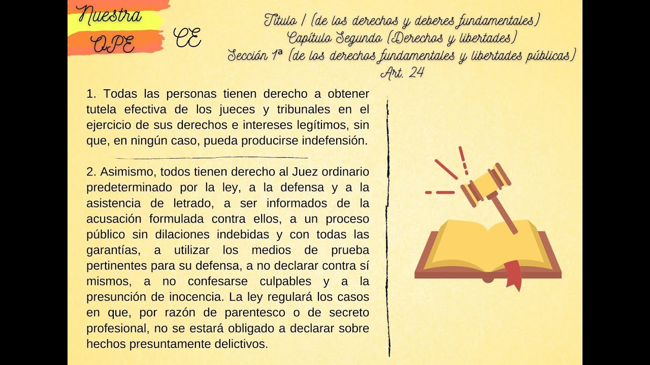 Artículo 24 de la Constitución Española
