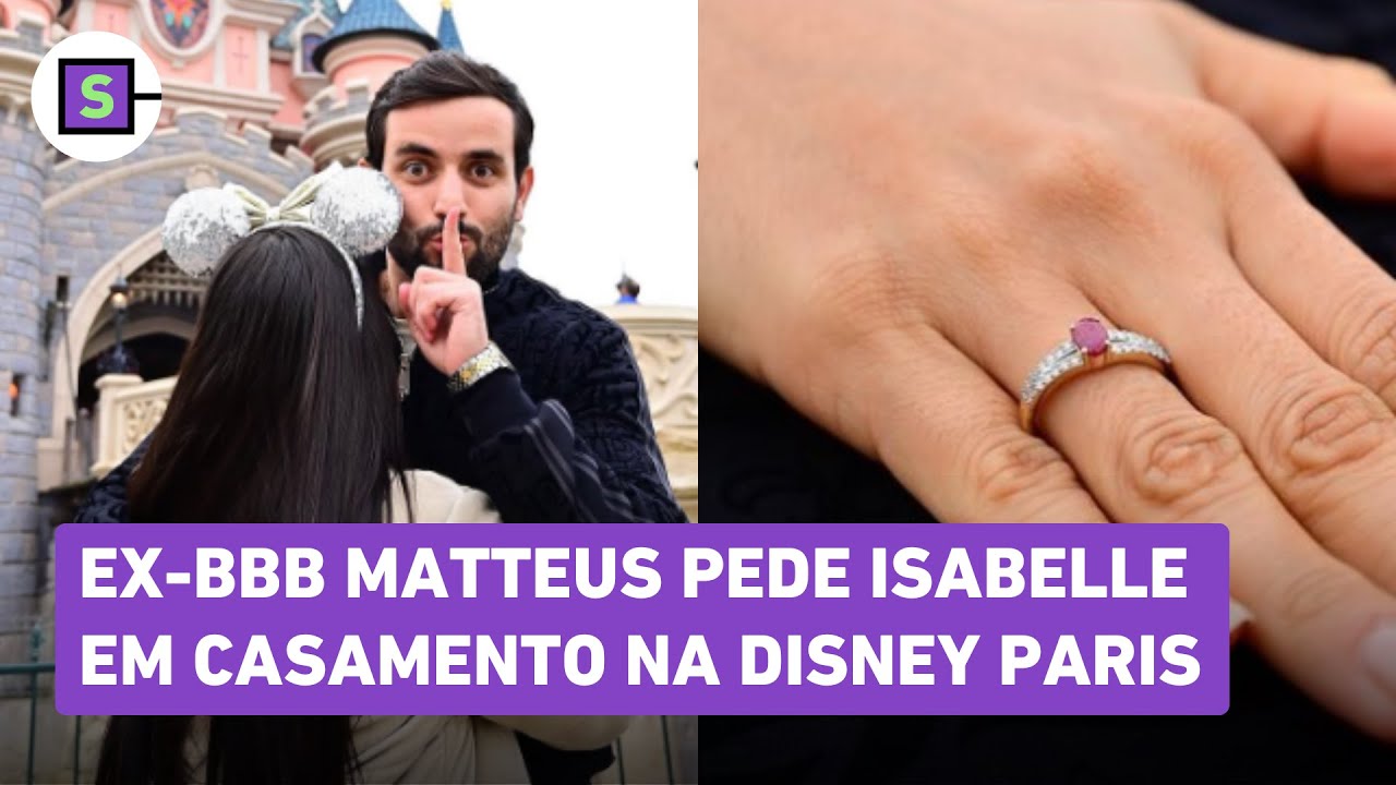 Ex-BBB Matteus pede Isabelle Nogueira em casamento durante viagem à Paris; veja momento