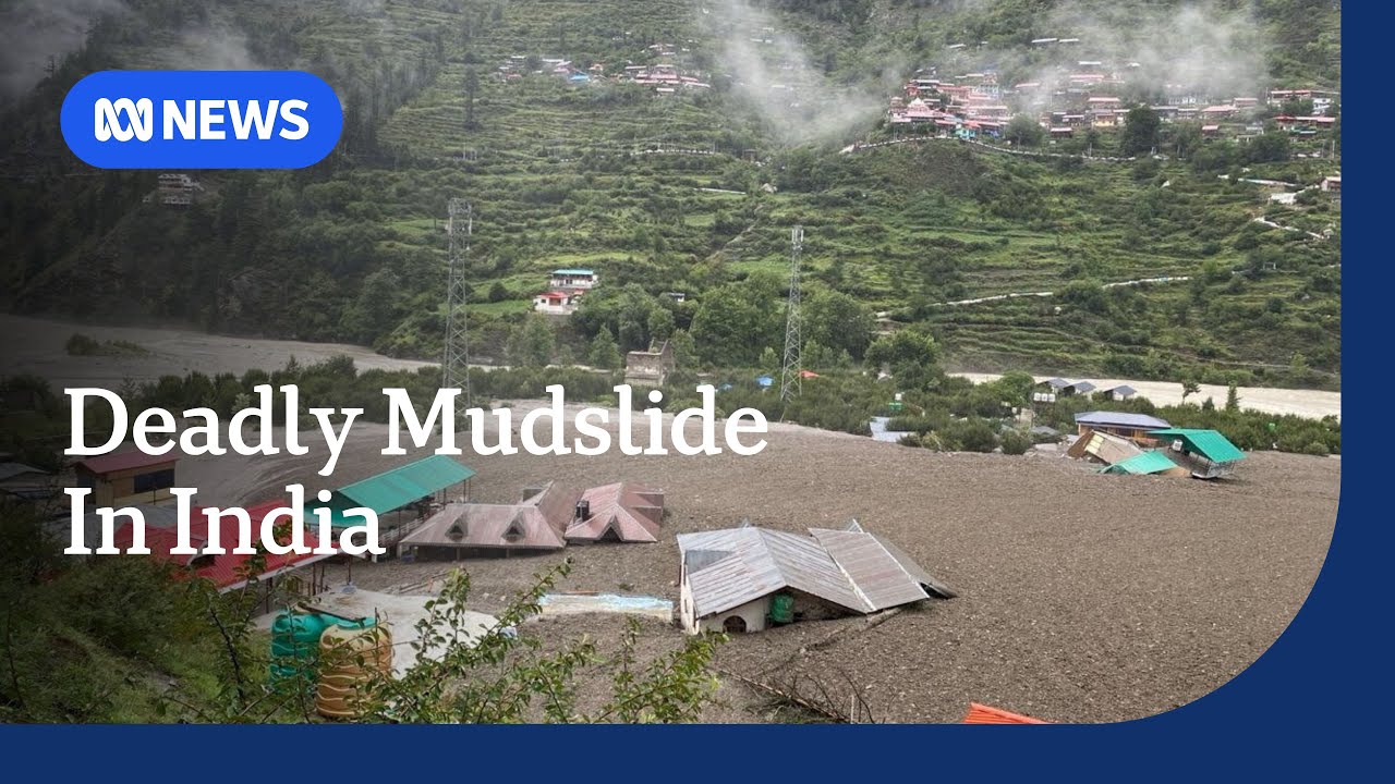 Deadly mudslide in India engulfs tourist town after cloudburst | ABC NEWS