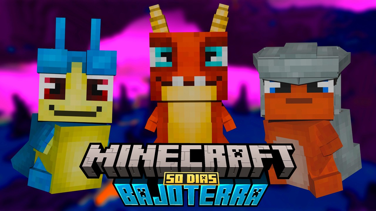 Sobreviví 50 Días en un Mundo de BAJOTERRA Minecraft | P2