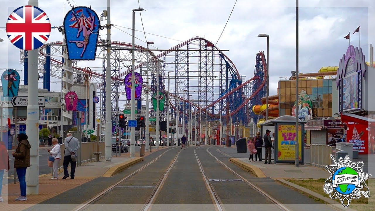 In Blackpool auf dem wunderschönen Weg nach Pleasure Beach