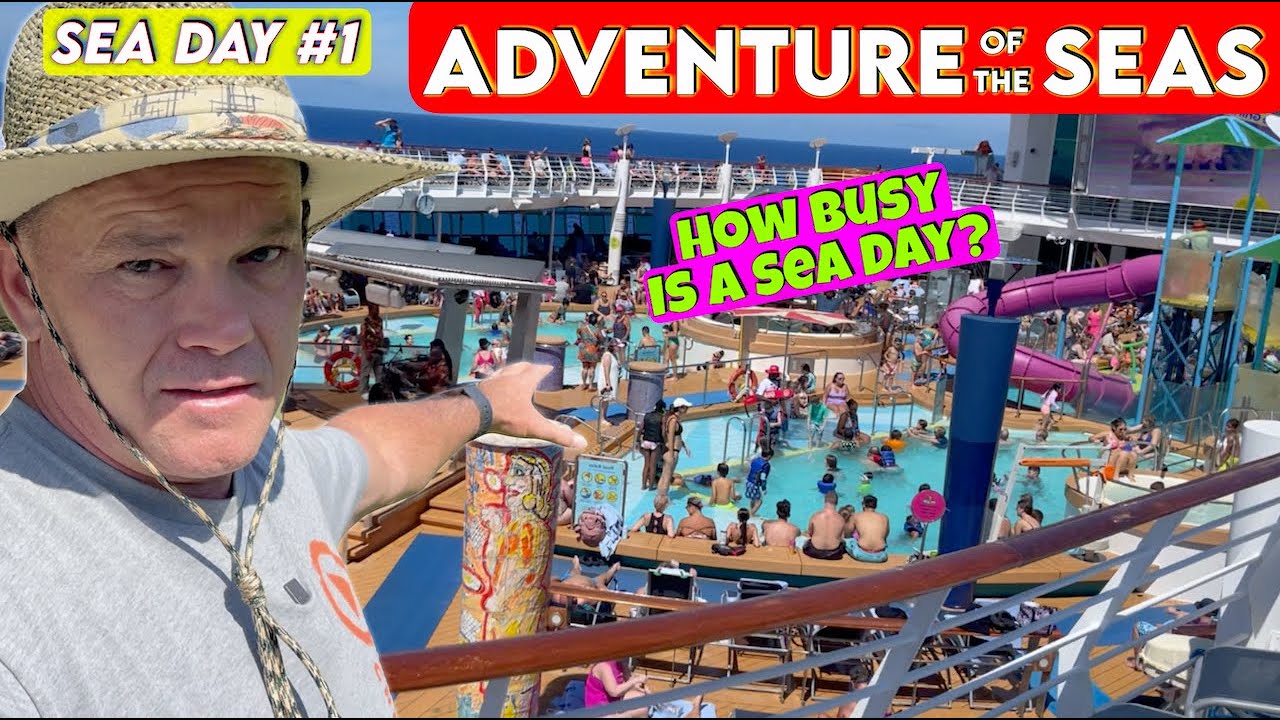 Adventure of the Seas: How Busy is Sea Day 1?  Royal Caribbean | 8 Day Eastern caribbean Cruise